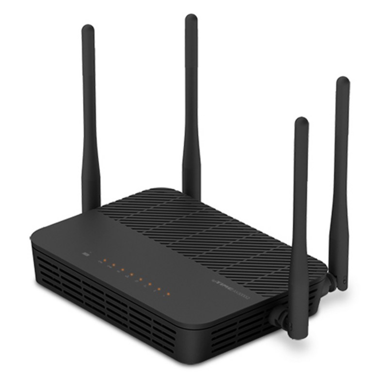 ipTIME AX3000Q: 검은색 몸체에 안테나 4개가 달린 와이파이 6 공유기